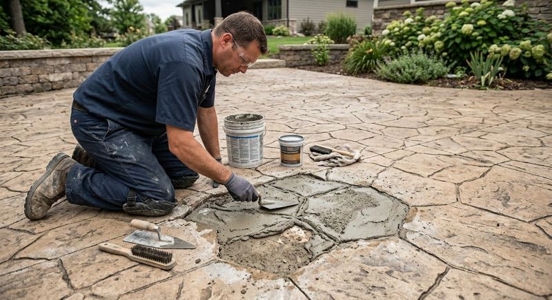 Decorative Concrete Repair in Layton, UT